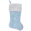 Northlight 19" LED Lighted Blue Iridescent Glittered Snowflake Christmas Stocking -Northlight Christmas northlight l27895 updated 16606.1588355120