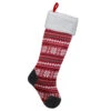 Northlight 23" Red, Gray And White Knit Christmas Stocking With High Pile Fleece Cuff 1 Northlight 23" Red, Gray And White Knit Christmas Stocking With High Pile Fleece Cuff -Northlight Christmas northlight l27904 1 updated 16460.1588397978