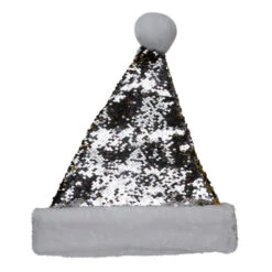 Northlight 15" Gold And Silver Reversible Sequined Christmas Santa Hat With Faux Fur Cuff 8 Northlight 15" Gold And Silver Reversible Sequined Christmas Santa Hat With Faux Fur Cuff -Northlight Christmas northlight l27916 1 42038.1588406281