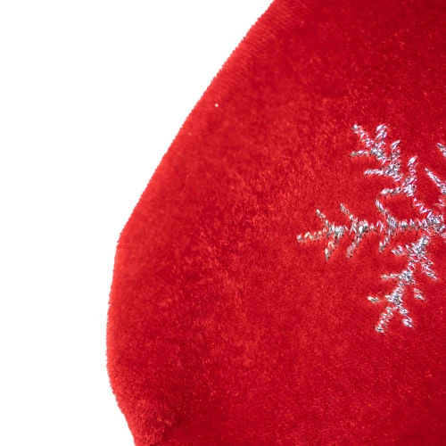 Northlight 20" Red Velveteen Sequined Christmas Tree Stocking With Green Cuff 6 Northlight 20" Red Velveteen Sequined Christmas Tree Stocking With Green Cuff - Image 4