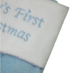 Northlight 21" Blue And White "Baby's First Christmas" Snowman Stocking -Northlight Christmas northlight l51019 2 30619.1680803008
