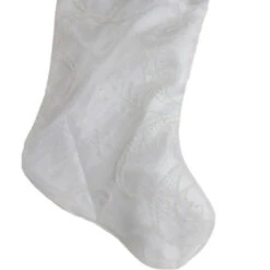 Northlight 20.5-Inch White Glitter Sheer Organza With A Faux Fur Cuff Christmas Stocking -Northlight Christmas northlight l87968 3 sample 31264.1604110077