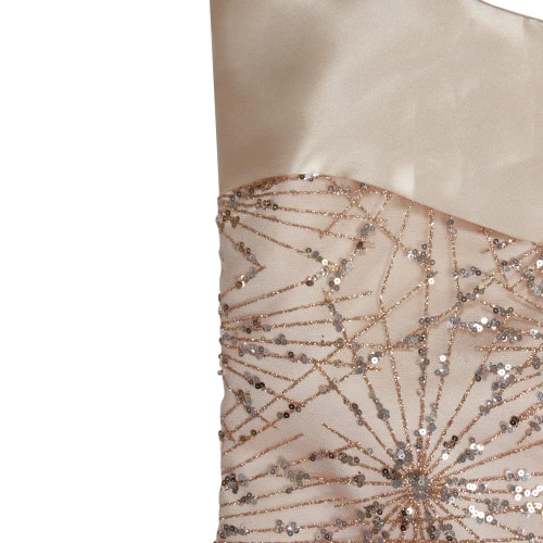 Northlight 20.5-Inch Gold Glitter And Sequin Satin Cuff Christmas Stocking 4 Northlight 20.5-Inch Gold Glitter And Sequin Satin Cuff Christmas Stocking - Image 2