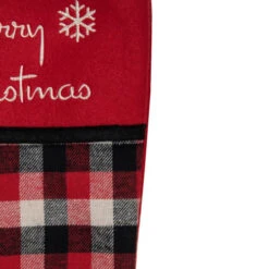 Northlight 20.5-Inch Red, Black, And White Plaid Christmas Stocking With Fleece Cuff -Northlight Christmas northlight l88003 2 sample 08762.1604196380