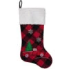 Northlight 20.5" Red And Black Plaid Christmas Stocking With A Vintage Truck -Northlight Christmas northlight l88004 1 sample 40461.1604110080