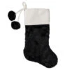 Northlight 20.5-Inch Black And White Christmas Stocking With Corduroy Cuff 1 Northlight 20.5-Inch Black And White Christmas Stocking With Corduroy Cuff -Northlight Christmas northlight l88026 1 sample 55314.1604110079