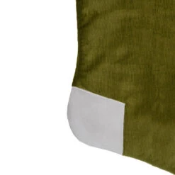 Northlight 20.5-Inch Green And White Corduroy Christmas Stocking -Northlight Christmas northlight l88030 3 sample 90310.1664379675