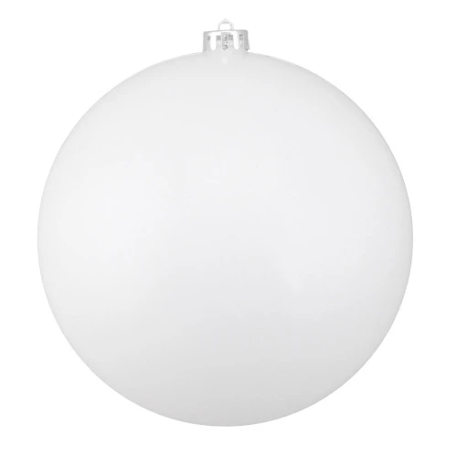 Northlight Shiny Shatterproof Commercial Christmas Ball Ornament - 8" (200mm) - White 3 Northlight Shiny Shatterproof Commercial Christmas Ball Ornament - 8" (200mm) - White