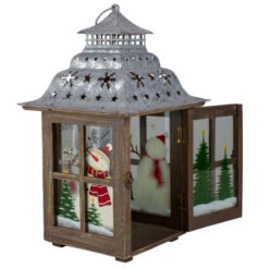 Northlight Rustic Wooden Snowman "Sweet Home" Pillar Candle Christmas Lantern - 16.5" 10 Northlight Rustic Wooden Snowman "Sweet Home" Pillar Candle Christmas Lantern - 16.5" -Northlight Christmas northlight lk26769 3 sample 27247.1601429474