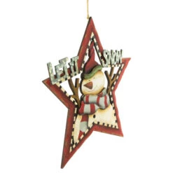 Northlight 13.25" "Let It Snow" Snowman Star Hanging Christmas Sign -Northlight Christmas northlight lk94199 2 47476.1691160924