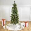 4.5' Pre-Lit Yorkville Pine Pencil Artificial Christmas Tree - Multicolored Lights