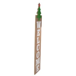 Northlight 31.5" Green Christmas Tree And Red Star Tall Wooden Welcome Porch Board Sign Decoration -Northlight Christmas northlight mu90989 4 sample 22051.1602812965