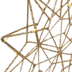 Northlight 12" LED Lighted Glittered Gold Star Christmas Tree Topper, Warm White Lights -Northlight Christmas northlight my89450 03 13664.1704997009