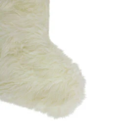 Northlight 20" Ivory White Soft Faux Fur Decorative Christmas Stocking -Northlight Christmas northlight n35675 2 57061.1665590921