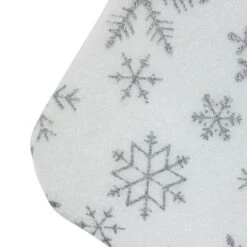 Northlight 19" White And Silver Snowflakes Christmas Stocking -Northlight Christmas northlight n90767 05 77850.1687010360
