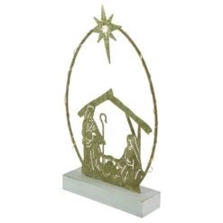 Northlight LED Lighted Glitter Holy Family Nativity Scene Christmas Decoration - 14" -Northlight Christmas northlight nj92459 3 42440.1664901056