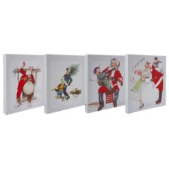 Northlight Set Of 4 8" X 8" Classic Norman Rockwell Christmas Scene Canvas Prints 9 Northlight Set Of 4 8" X 8" Classic Norman Rockwell Christmas Scene Canvas Prints -Northlight Christmas northlight nj93402 1 46398.1645750079