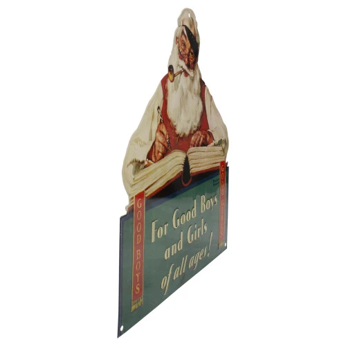 Northlight 12.5" Norman Rockwell 'No Christmas Problem Now' Tin Wall Art 6 Northlight 12.5" Norman Rockwell 'No Christmas Problem Now' Tin Wall Art - Image 4