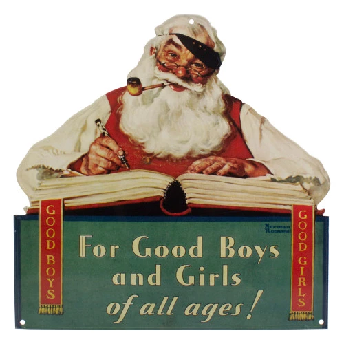 Northlight 12.5" Norman Rockwell 'No Christmas Problem Now' Tin Wall Art 3 Northlight 12.5" Norman Rockwell 'No Christmas Problem Now' Tin Wall Art