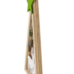 Northlight Lighted Wooden Christmas Tree With Star And Reindeer Woodland Scene - 15" -Northlight Christmas northlight nj95133 04 55857.1694187837