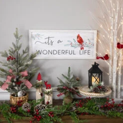 Northlight 23.5" Framed It's A Wonderful Life Christmas Wall Sign -Northlight Christmas northlight nj95144 styled 71770.1694620063