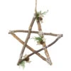 Northlight Frosted Pinecone Natural Wood Branch Christmas Star Wall Decoration - 13.75" -Northlight Christmas northlight nl00540 star updated2022 37549.1665610737