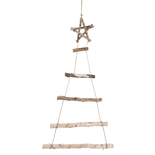 Northlight 34" Natural Twig Tree With Star Wall Hanging Christmas Decoration 3 Northlight 34" Natural Twig Tree With Star Wall Hanging Christmas Decoration