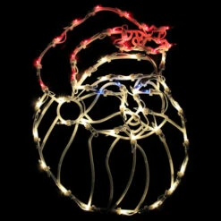 Northlight Lighted Santa Claus Window Silhouette Christmas Decoration - 18"