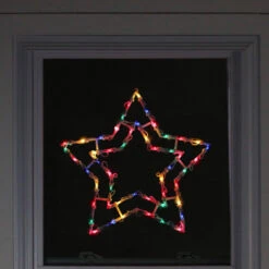 Northlight Lighted Star Christmas Window Silhouette Decoration - 16" - Multicolor Lights -Northlight Christmas northlight nl01013 3 updated 13569.1588402928