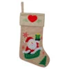 Northlight 19" Red And Green Santa Claus In Sleigh Embroidered Christmas Stocking -Northlight Christmas northlight nl01823 60596.1603245299