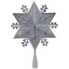 Northlight 10" Silver Snowflake Lighted Christmas Tree Topper - Blue Lights -Northlight Christmas northlight nl02639 01 33527.1694101352