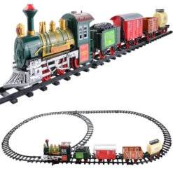 Northlight 16-Piece Battery Operated Lighted And Animated Continental Express Train Set With Sound -Northlight Christmas northlight nm1219 2 92391.1636808487
