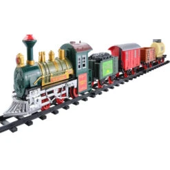 Northlight 16-Piece Battery Operated Lighted And Animated Continental Express Train Set With Sound