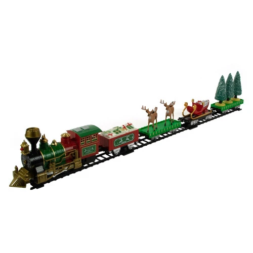 Northlight 22pc Battery Operated Lighted And Animated Christmas Train Set With Working Smokestack 4 Northlight 22pc Battery Operated Lighted And Animated Christmas Train Set With Working Smokestack - Image 2