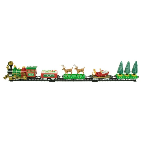 Northlight 22pc Battery Operated Lighted And Animated Christmas Train Set With Working Smokestack 6 Northlight 22pc Battery Operated Lighted And Animated Christmas Train Set With Working Smokestack - Image 4