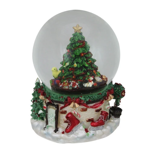 Northlight Presents Under The Tree Musical Christmas Snow Globe - 7" 4 Northlight Presents Under The Tree Musical Christmas Snow Globe - 7" - Image 2