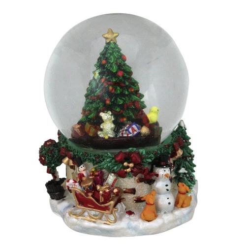 Northlight Presents Under The Tree Musical Christmas Snow Globe - 7" 3 Northlight Presents Under The Tree Musical Christmas Snow Globe - 7"