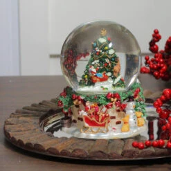 Northlight 6.75" Christmas Tree And Santa Claus Musical Snow Globe -Northlight Christmas northlight pm02733 3 01104.1665610741