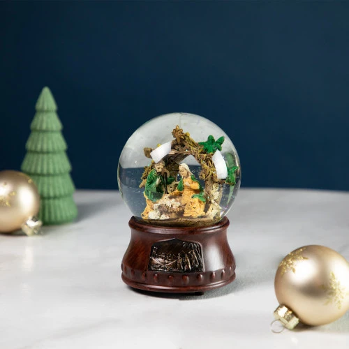 Northlight Christmas Nativity Musical Snow Globe - 5.5" 4 Northlight Christmas Nativity Musical Snow Globe - 5.5" - Image 2