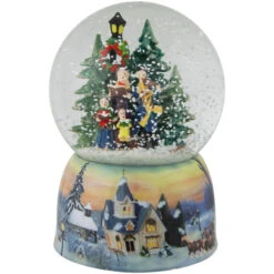 Northlight Christmas Carolers Winter Scene Musical Snow Globe - 6"