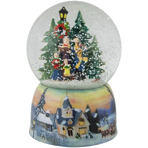 Northlight Christmas Carolers Winter Scene Musical Snow Globe - 6" 3 Northlight Christmas Carolers Winter Scene Musical Snow Globe - 6"
