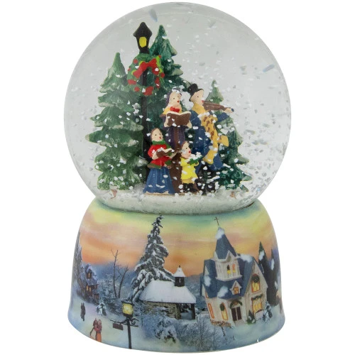 Northlight Christmas Carolers Winter Scene Musical Snow Globe - 6" 6 Northlight Christmas Carolers Winter Scene Musical Snow Globe - 6" - Image 4