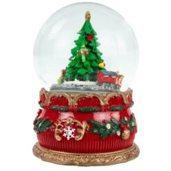 Musical Christmas Tree And Train Water Globe - 5.5" -Northlight Christmas northlight pm84770 2updated2023 16135.1674640085