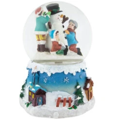 Northlight Children Building Snowman Musical Christmas Snow Globe - 5.75" -Northlight Christmas northlight pm84775 2new 61120.1673556960