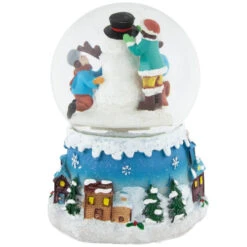 Northlight Children Building Snowman Musical Christmas Snow Globe - 5.75" -Northlight Christmas northlight pm84775 4new 77472.1673556960