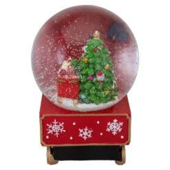 8.5" Green And Red Christmas Train Snow Globe 9 8.5" Green And Red Christmas Train Snow Globe -Northlight Christmas northlight pm90234 3 55439.1665610426