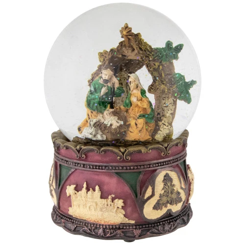 Northlight Holy Family Nativity Scene Christmas Snow Globe - 5.75" 5 Northlight Holy Family Nativity Scene Christmas Snow Globe - 5.75" - Image 3