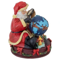 Northlight Musical Santa Claus Checking His List With A World Globe Christmas Figure - 5.75" -Northlight Christmas northlight pm92013 3 78390.1629560267