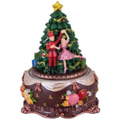 Northlight Musical Nutcracker And Ballerina Christmas Decoration - 6.25"