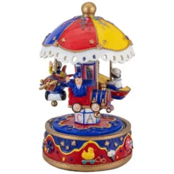 Children's Boat, Plane And Train Animated Musical Carousel - 7.5" -Northlight Christmas northlight pm92421 1 72986.1631205822